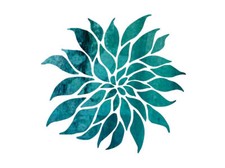FLOWER BURST Tropical Floral Garden 8 x 10 Stencil Plastic Sheet NEW S3