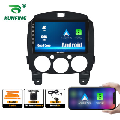 For Mazda 2 2007-2014 Carplay Android Car Stereo Radio 4+64G GPS WiFi Navi BT