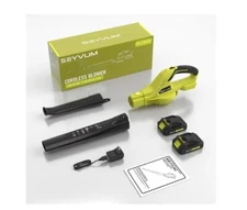 Leaf Blower Cordless, Max 21V 135MPH Leaf Blowers with 2 Battery and Charger