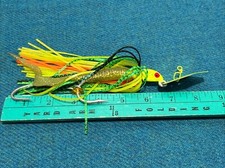 Large Original Chatterbait Green Yellow And Gold Fishing Lure