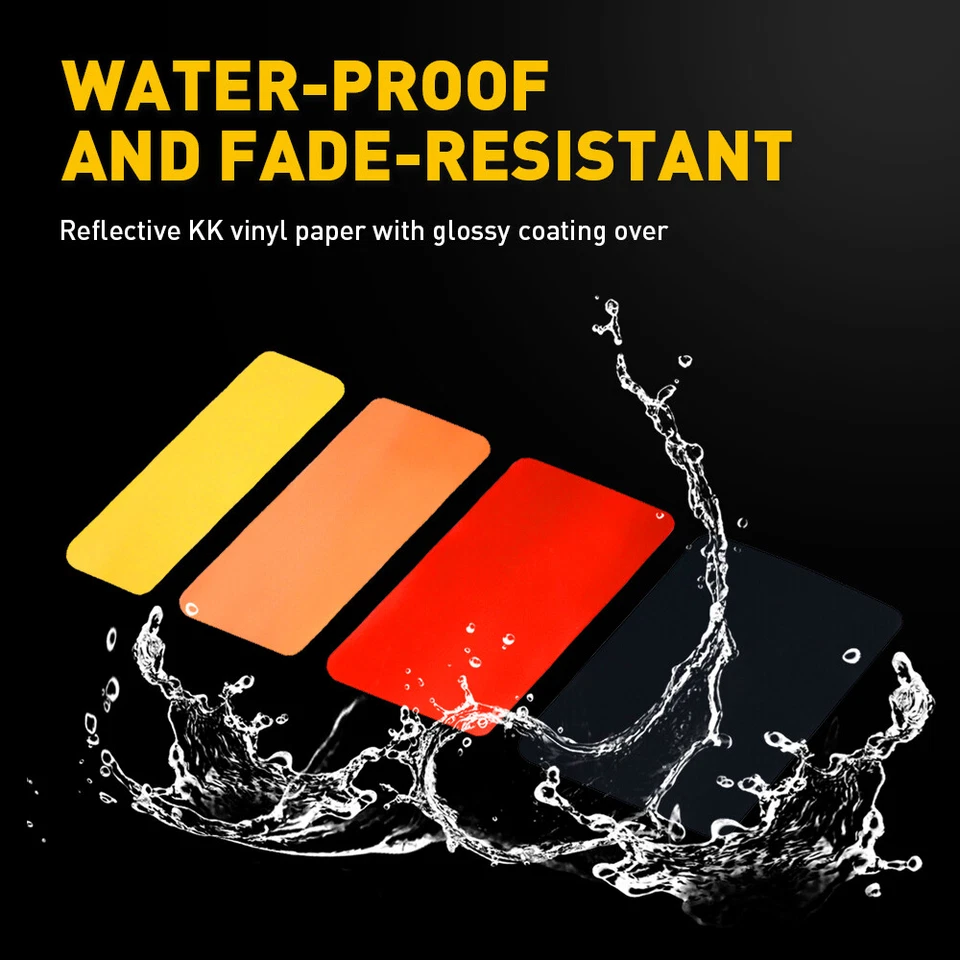 Calcomanía adhesiva a rayas tricolor estilo retro clásico para Toyota/Lexus, etc. 13 pulgadas J Foto 3 de 4