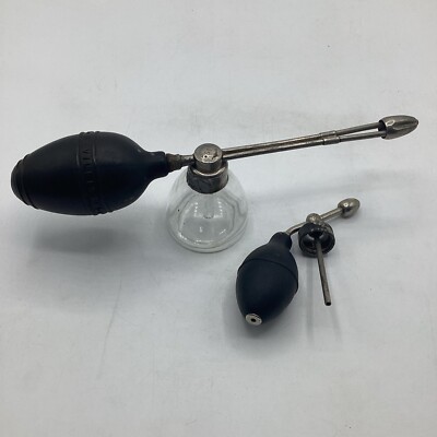 DeVilbiss Medicinal Glass Atomizer No. 15 + Original Smaller Attachment