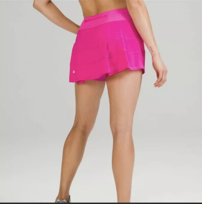 Lululemon Pace Rival Skirt Pow Pink NWT Sz 4 Tall | eBay