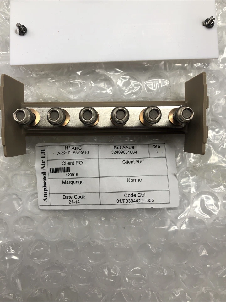 Amphenol Air L.B. 6-Shunt Terminal Block 32409001004 New - Image 3 of 4