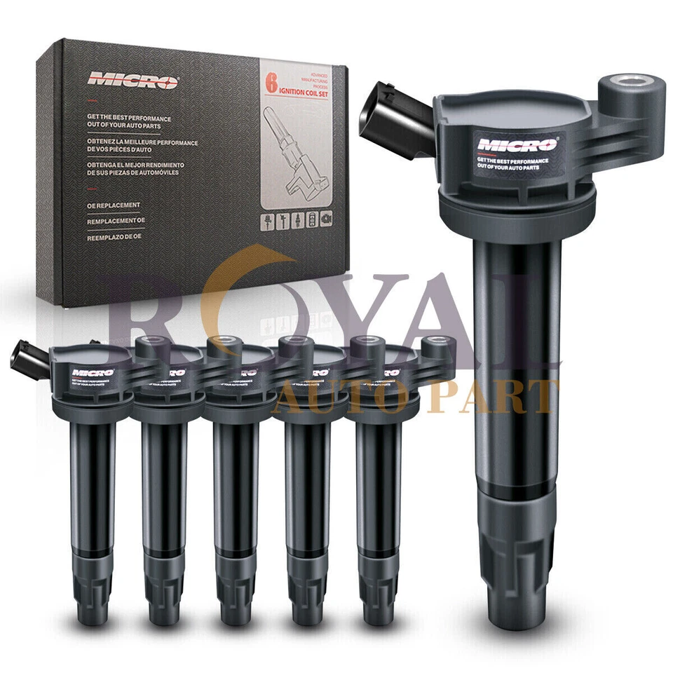 6 Uf430 OEM Quality Ignition coil&spark plug for Toyota Camry Sienna Lexus ES330 Foto 4 de 4