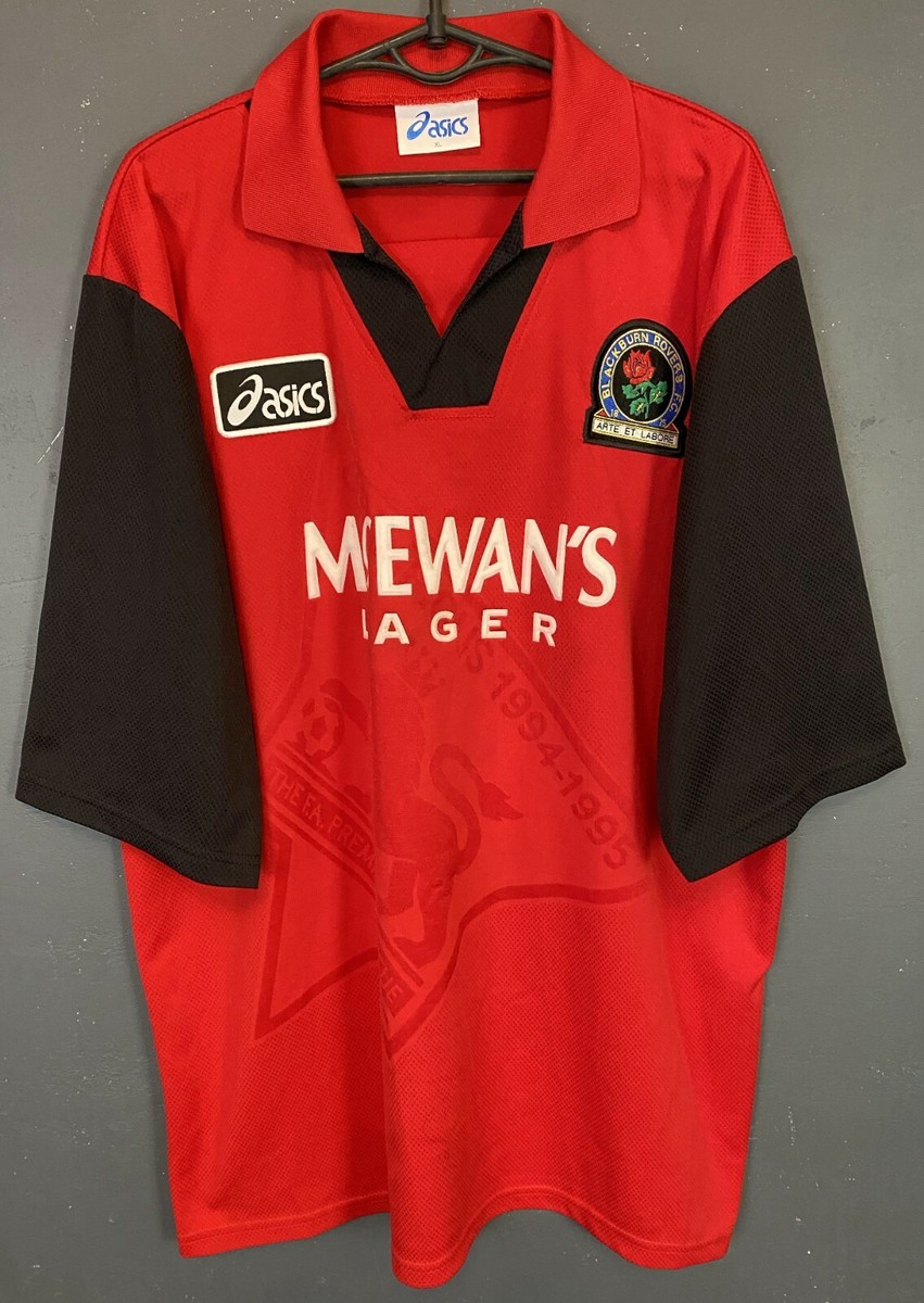 VINTAGE MEN'S FC BLACKBURN ROVERS 1995/1996 SOCCER FOOTBALL