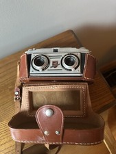 TDC Stereo Colorist 35mm Stereo Film Camera w/Original Leather Case, UNTESTED