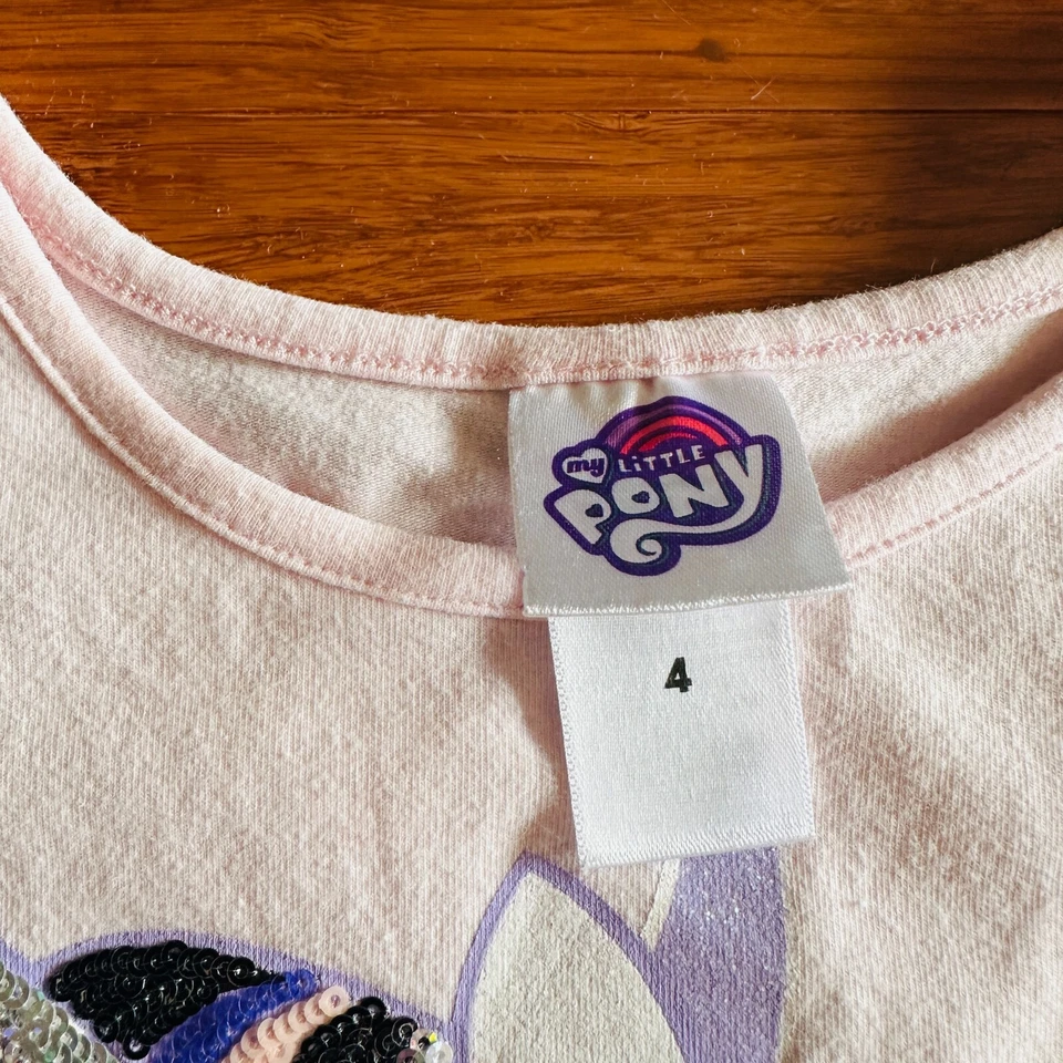 My Little Pony MLP Purple Pink Twilight Sparkle Wings Unicorn Tutu Dress 4 VGUC - Image 3 of 4