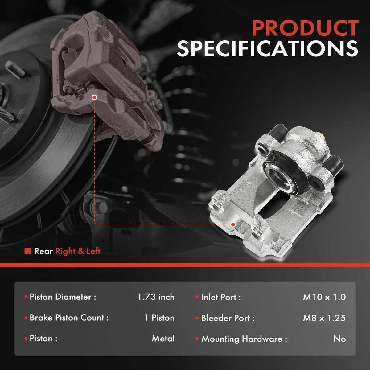 4x Front & Rear Brake Calipers for BMW E90 E92 E93 335d 335i