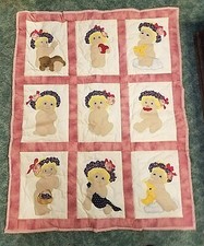 Custom Made Baby Quilt or Wall Hanging Dreamsicles 46"L X 36"W