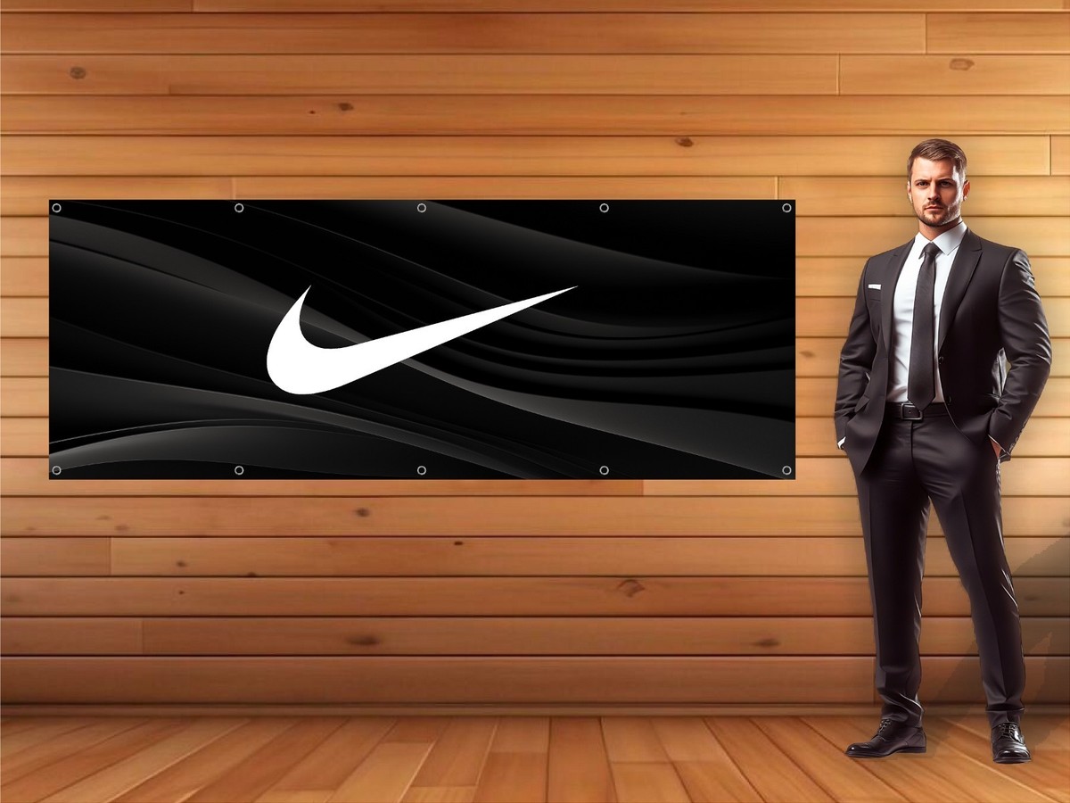 NIKE ロゴ看板販促品 NIKE Logo Printed Vinyl Banner 36in x 96in - Sports Sign Banner