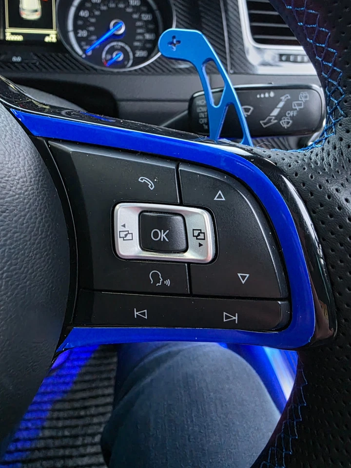 Steering Wheel Decal Kit Will Fit Golf R Also GTI GTD GTE Mk7 & Mk7.5 - Image 2 of 4