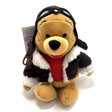 Disney Pilot Pooh 8  Mini Bean Bag Winnie The Pooh w Tag Plush Stuffed Toy