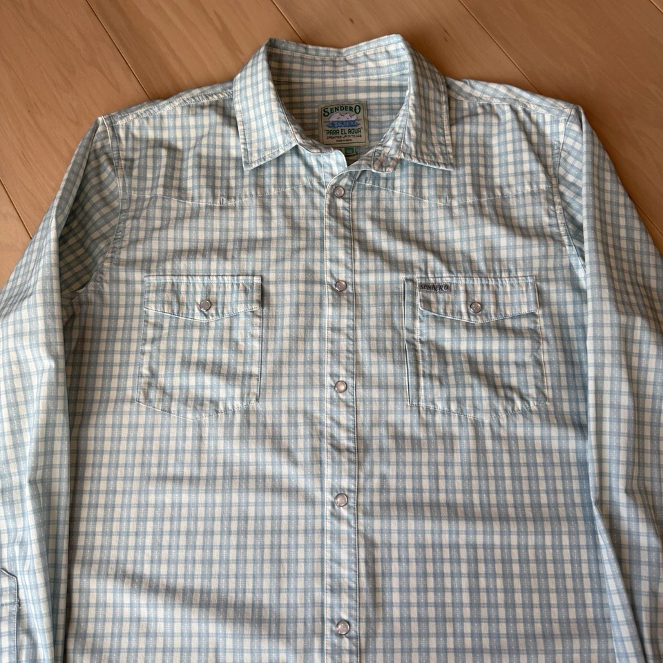 Sendero Provisions Pearl Snap Shirt XL Multicolor Para El Agua Long Sleeve - Image 3 of 4