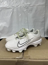 Nike Hyperdiamond 4 Pro MCS Women’s US 11B White Black Softball Cleats EBS619