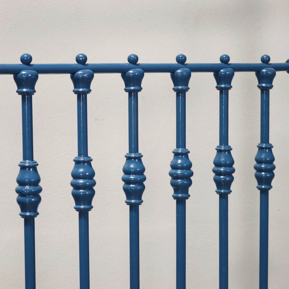 Lit Simple Ancien en Fer Laqué Italie XIXe-XXe Siècle - Photo 4/4