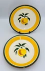 Stangl Festival Coupe Soup Bowls 7.75" Yellow Band Set of 2