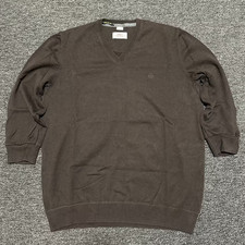 s.Oliver Dunkelbrauner Strickpullover mit V-A...