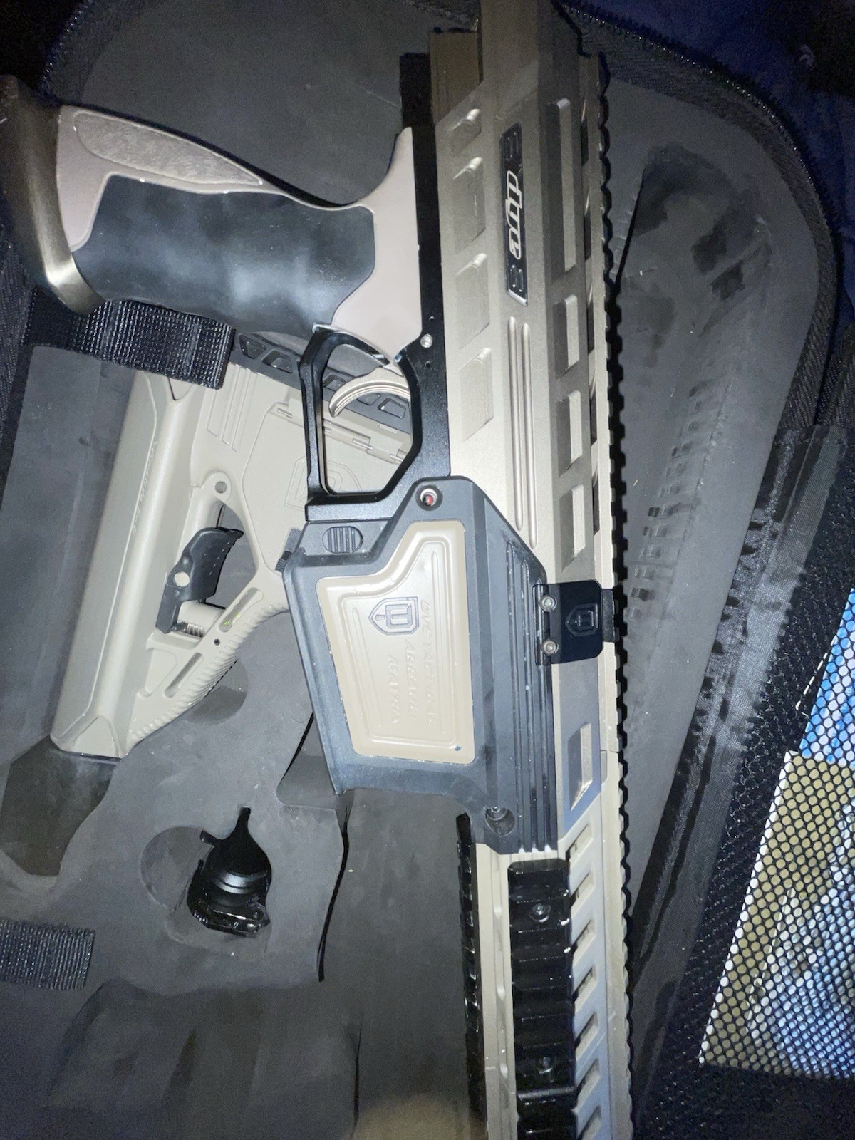 Used Dye DAM Paintball Marker ( plus Rotor + 2 first strike 