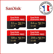 Carte Mémoire Micro SD Sandisk Extreme Pro – 32, 128Go, 256Go, 512Go, 1 To