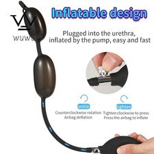 Silicone Inflatable Urethral Dilators Penis Plug Pump Male Male Sounds Dilator