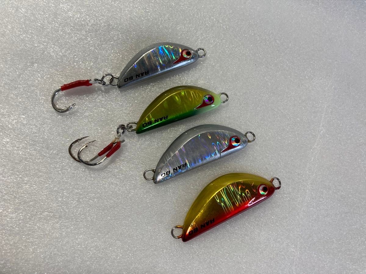 Boseless TG Ranmar Tungsten Jig 60g 80g Set of 4 Hooks - Image 3