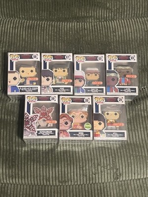 Stranger Things Funko Pop Lot Of 7 8-bit Target Exclusives