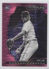 2022 Panini Chronicles Titan Pink Pulsar Prizm Edward Cabrera #6 0y59