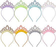 Birthday Crown 8 Pack Princess Crown Headband, Glitter Sequin Crown Headband, Sh