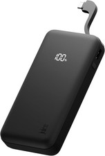 Juice Eco Integrated Max Power Bank 20000mAh – Portable Charger - Black