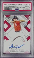 2023 Leaf Perfect Game National Showcase Red 1/5 Andreas Alvarez PSA 8 Auto 8d2
