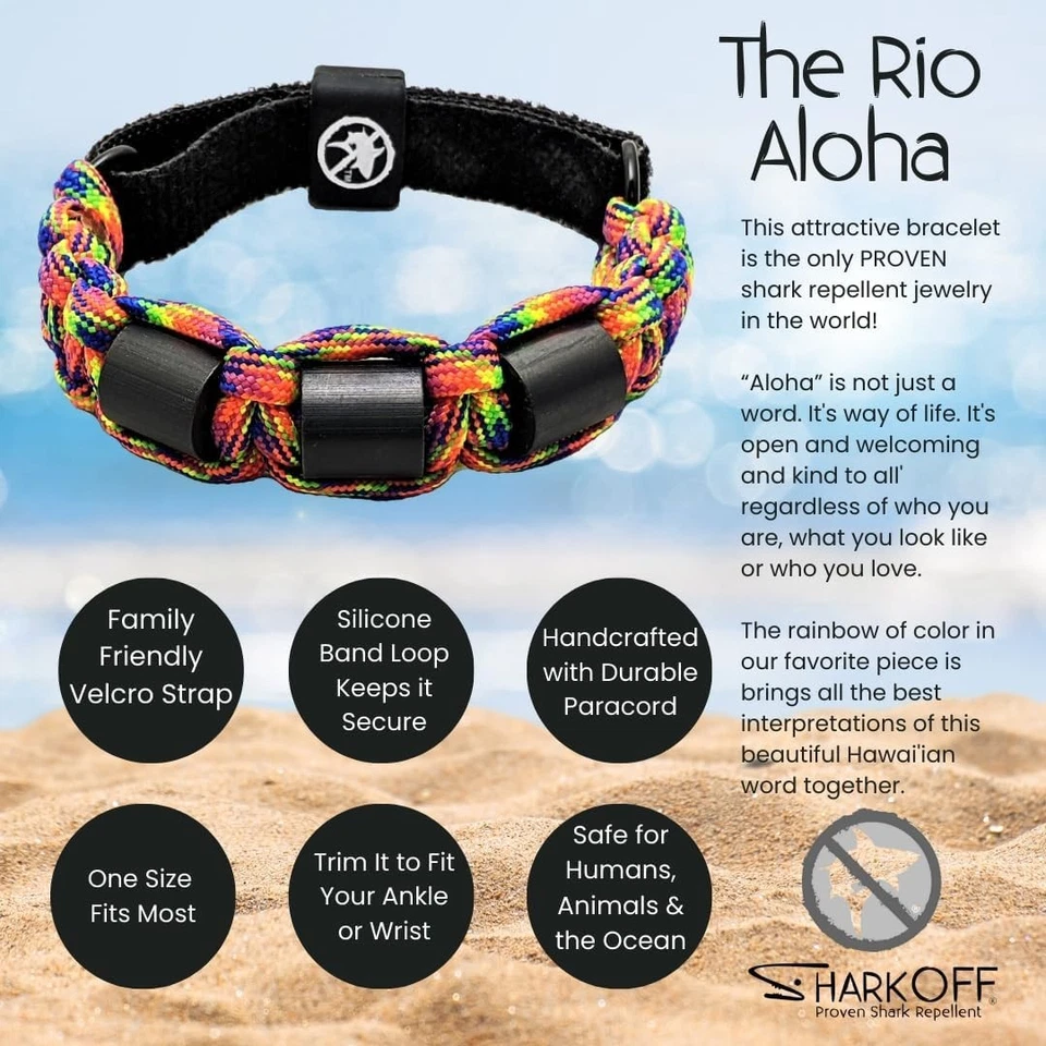 Proven Shark Repellent Bracelet Jewelry The Rio NEW IMPROVED STRAPS Repel Sharks - image 2 of 4
