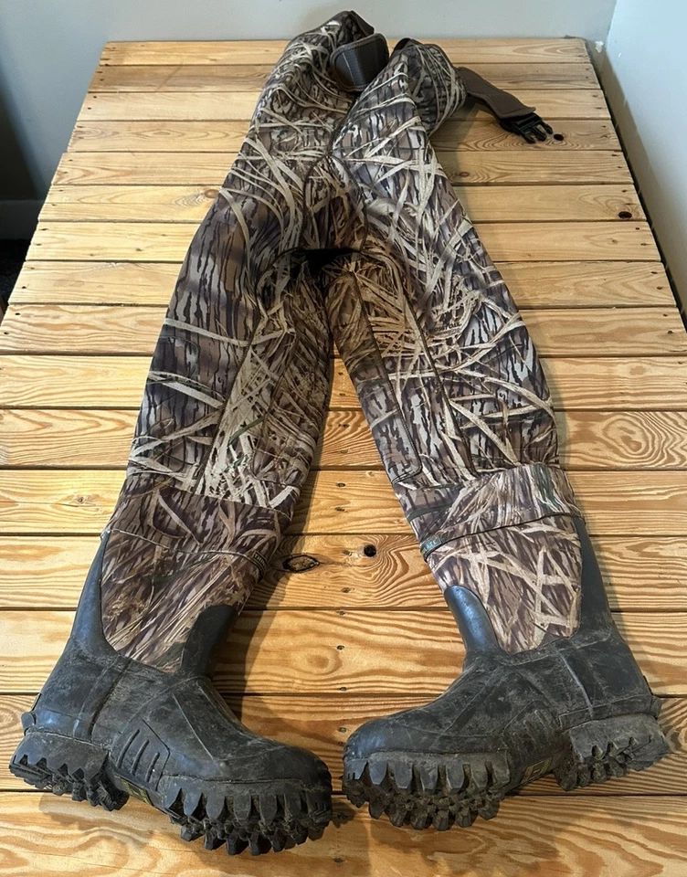 Remington Men’s Camouflage Waders size 8 Brown I11 - Image 2 of 4
