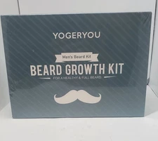 Beard Kit,Beard Grooming Kit for Men W/Straight Razor,2 PACK Beard Oil, Wash, Ba