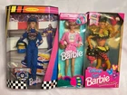 Vintage Barbie Lot: (1) NASCAR 50th (1) Disney Fun (1) Russell Stover 1995 NRFB
