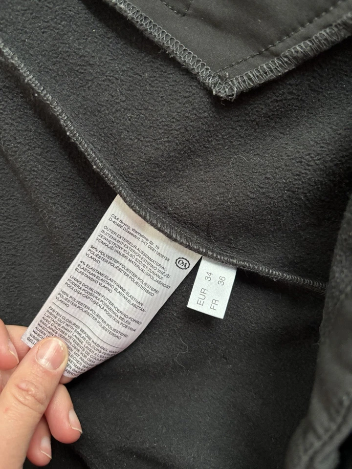 Softshelljacke Umstands-,Tragejacke Damen Gr. 34 schwarz - Bild 4 von 4