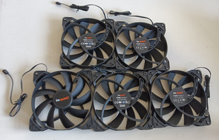 5 x be quiet! Pure Wings 2 120 mm 12 cm 3 pin 12v 1500RPM (Max) PC Case Fan