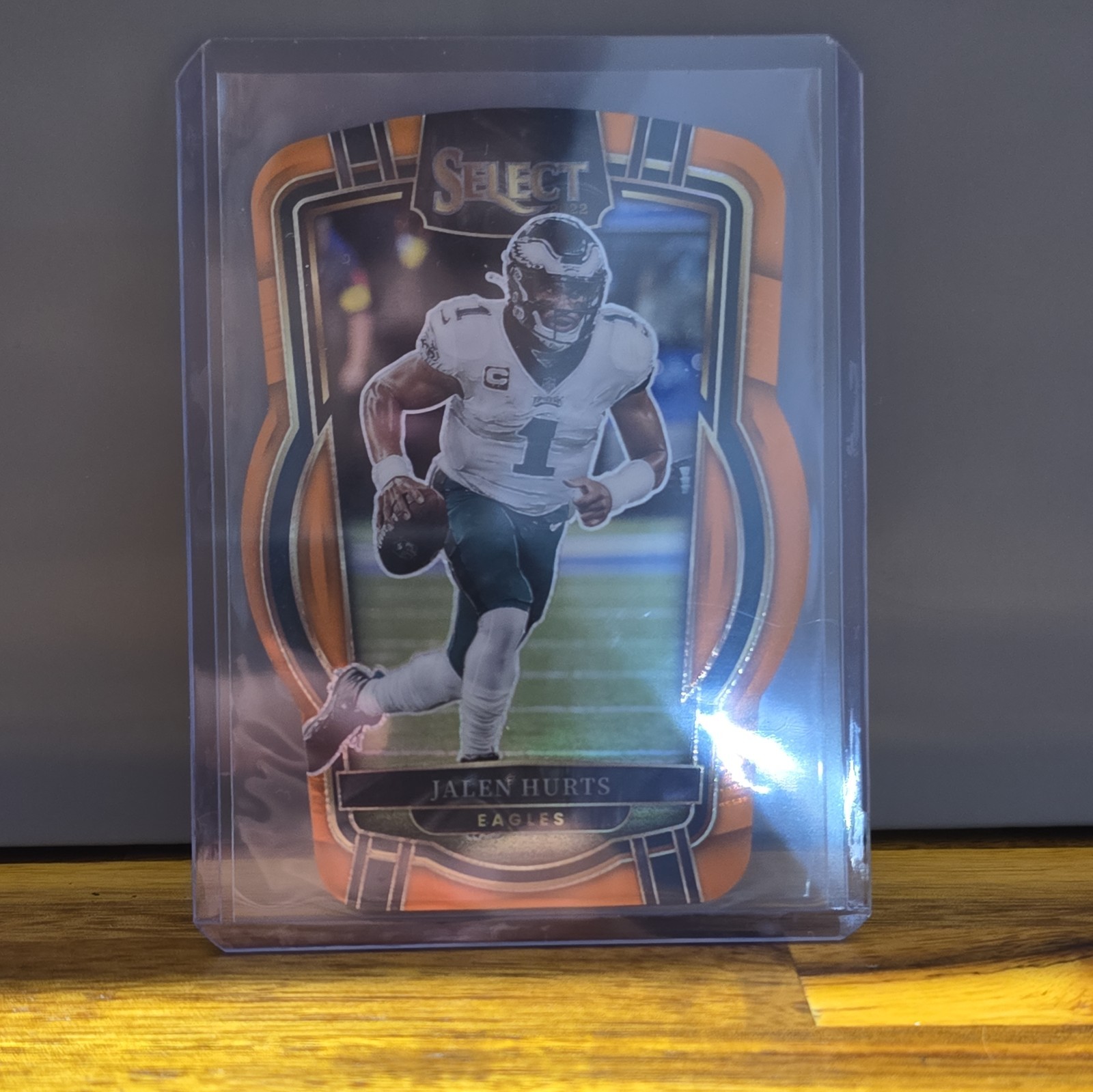 2022 Select Club Level Jalen Hurts #219 Orange Prizm Die-Cut /199