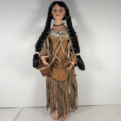 Paradise Galleries Spirits of the Southwest Laughing Moon 18'' Porcelain Doll