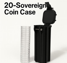 Premium 20-Sovereign Coin Tube | Reinforced PLA+ Storage | Stackable Display