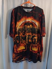 Kenny Omega All Over Flame Print T-Shirt AEW 2XL XXL New wrestling 