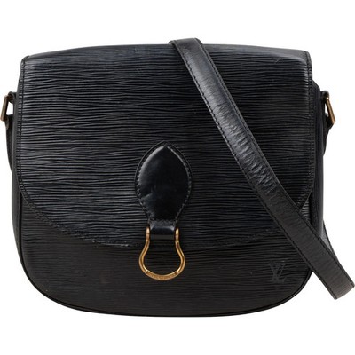 Louis Vuitton Noir Epi Leather Saint Cloud GM Crossbody Bag Tasche