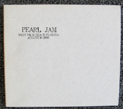 Pearl Jam - West Palm Beach 10.08.2000 - Live (2CDs)