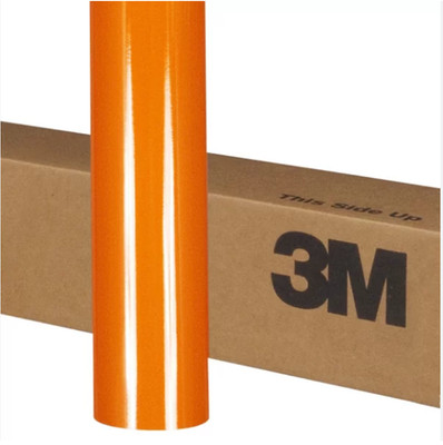 24 '' x  12'' Orange 3M  Reflective Roll  Vinyl Adhesive Cutter Sign 7 years