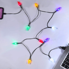 LED Christmas Light Phone Charger Cord USB Charging Cable Gift for Phone 14/13/1