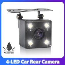170° 4 LED Car Backup Camera Rear View CMOS Reverse HD Night Vision Parking Cam