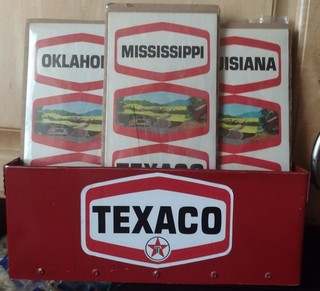 Texaco Service Station Map Holder