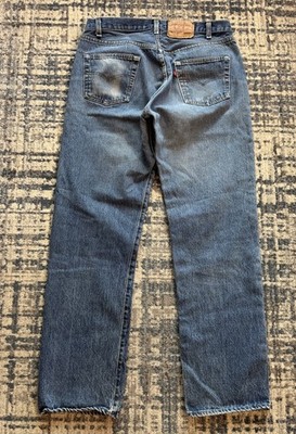 Vintage 80s Levi s 501 Button Fly Jeans Sz 32W 31L Made In USA Factory Code #532