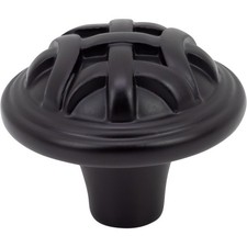 DesignPerfect DPA25L68KBLK 25-Pack 1-1/4" Diameter Round Knob Matte/Flat Black