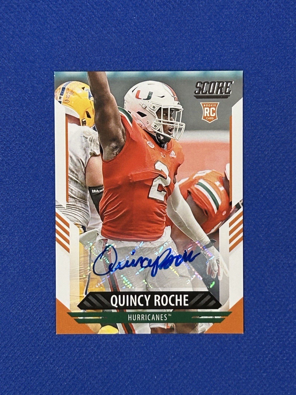 2021 Score Rookies Quincy Roche #357 Signatures auto Autograph RC U
